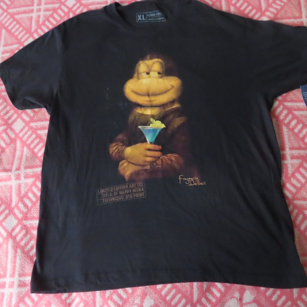 rare senor frogs limited edition art tee tshirt happy mona